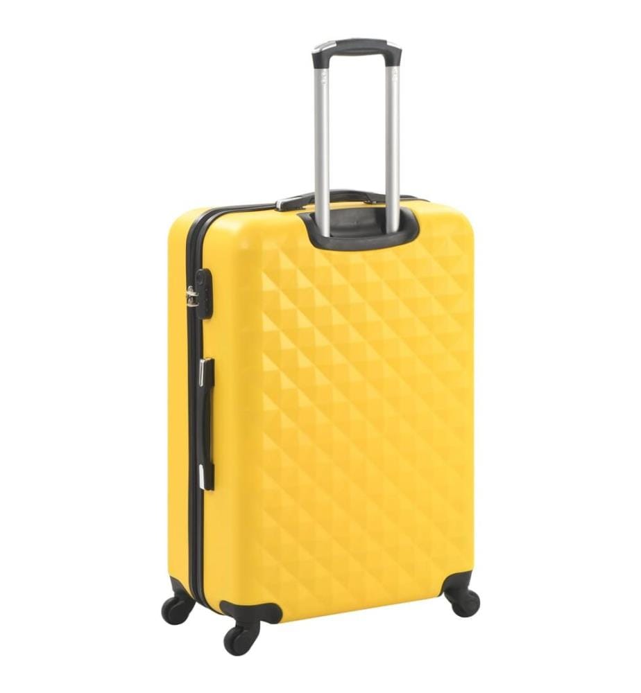 Hartschalen-Trolley-Set 3 Stk. Gelb ABS