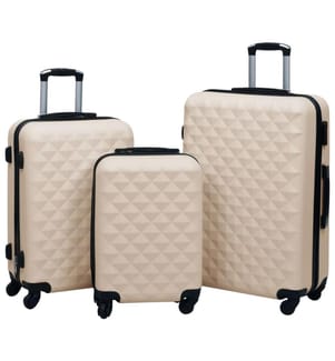 Hartschalen-Trolley-Set 3 Stk. Golden ABS