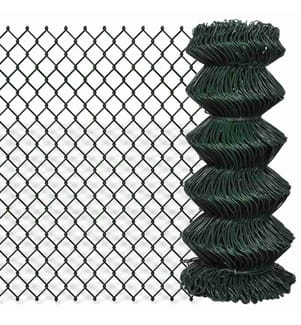 Maschendrahtzaun Stahl 0,8x25 m Grün