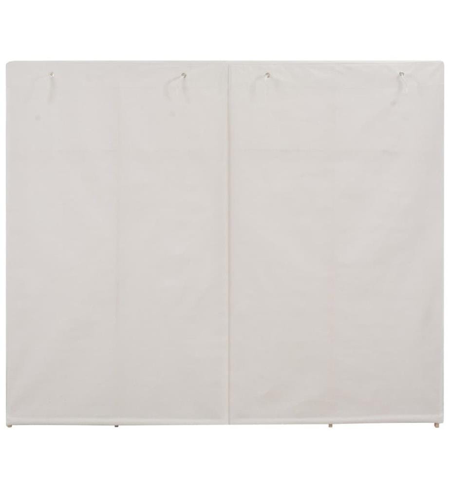 Kleiderschrank Weiss 200 x 40 x 170 cm Stoff