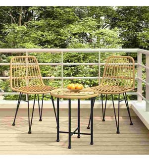 Gartenstühle 2 Stk. 48x62x84 cm PE-Rattan