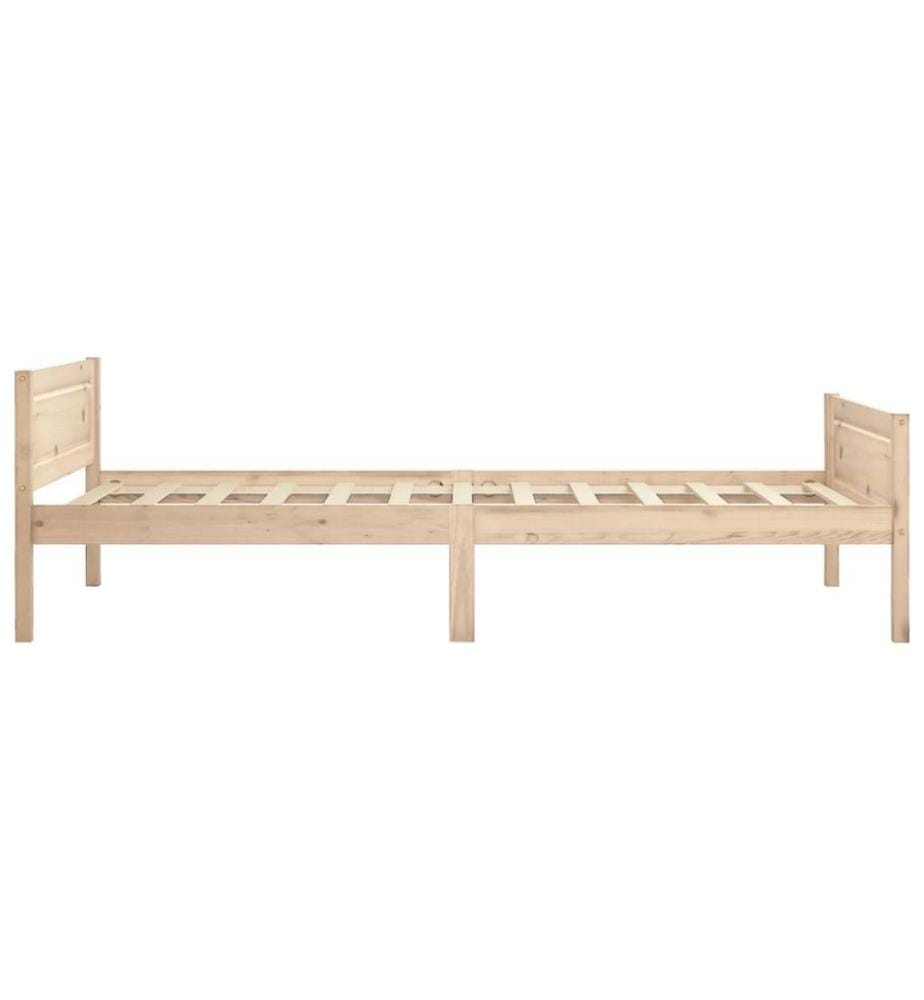 Cadre de lit Bois de pin massif 100x200 cm