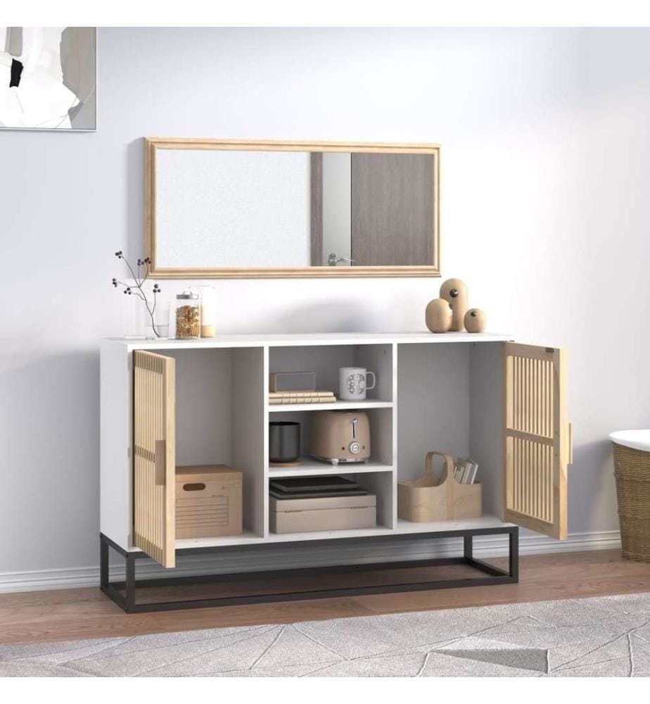 Sideboard Weiss 105x30x65 cm Holzwerkstoff