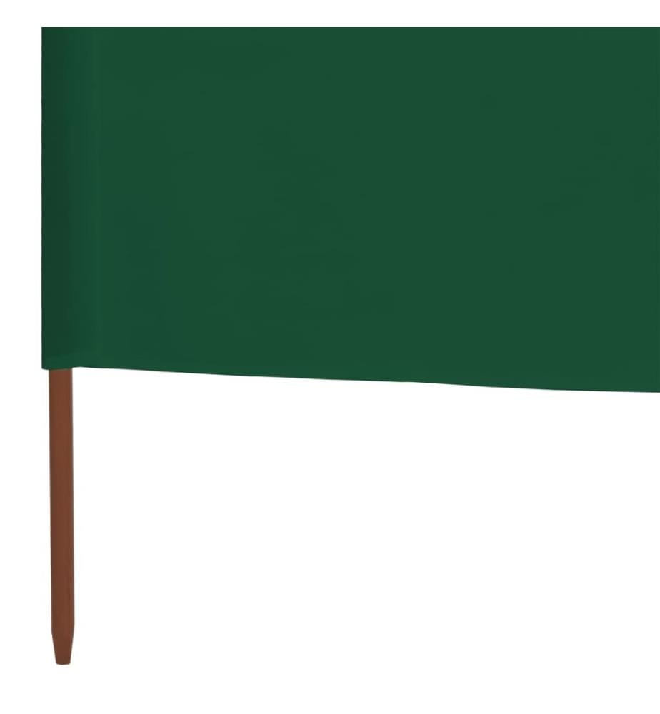3-teiliges Windschutzgewebe 400 x 120 cm Grün