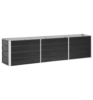 Lit surélevé de jardin Acier galvanisé 240x40x45 cm Anthracite