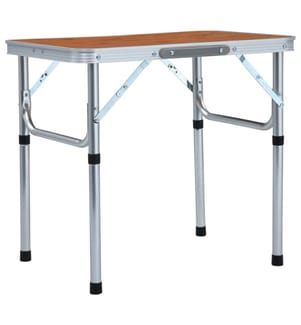 Klappbarer Campingtisch Aluminium 60x45 cm