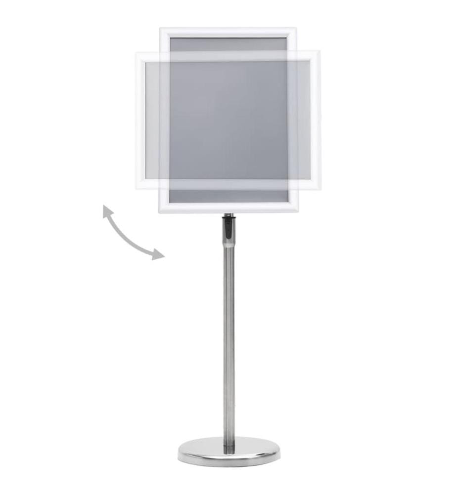 A3-Plakatständer Silbern Aluminiumlegierung
