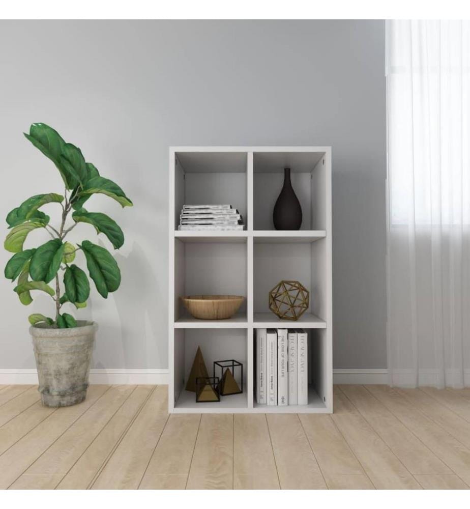 Bücherregal/Sideboard Weiss 66×30×97,8 cm Holzwerkstoff