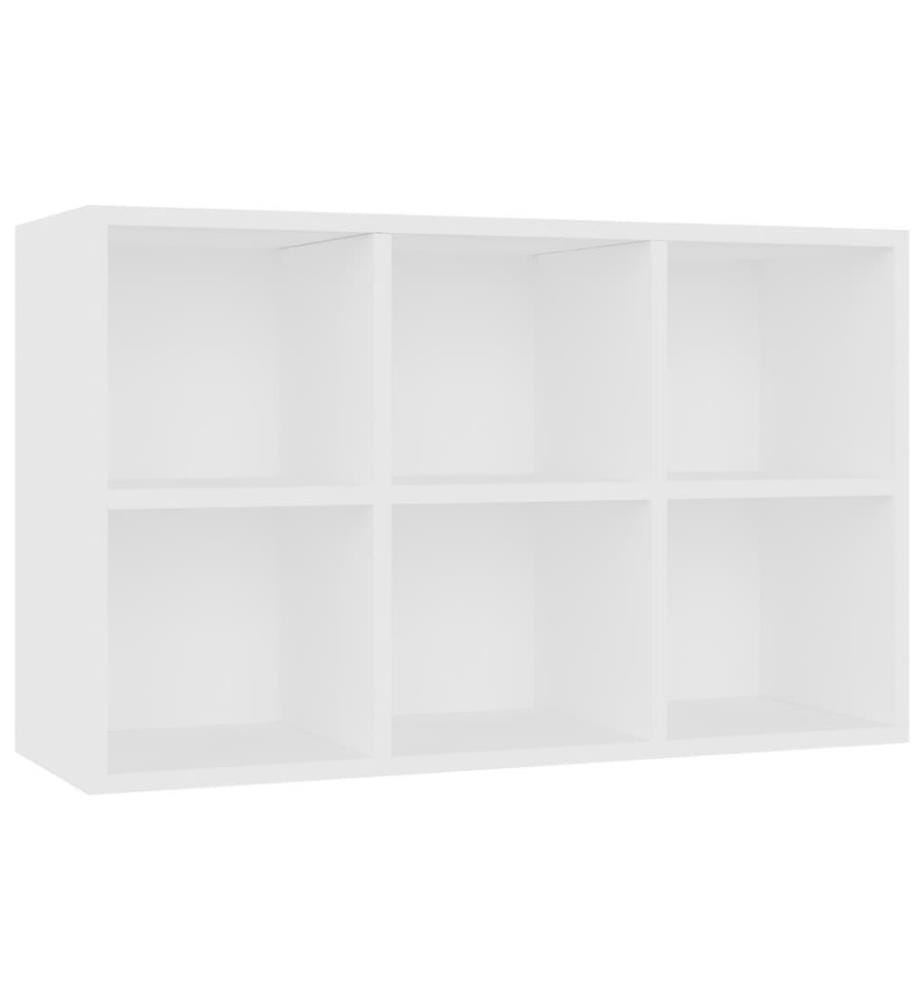 Bücherregal/Sideboard Weiss 66×30×97,8 cm Holzwerkstoff