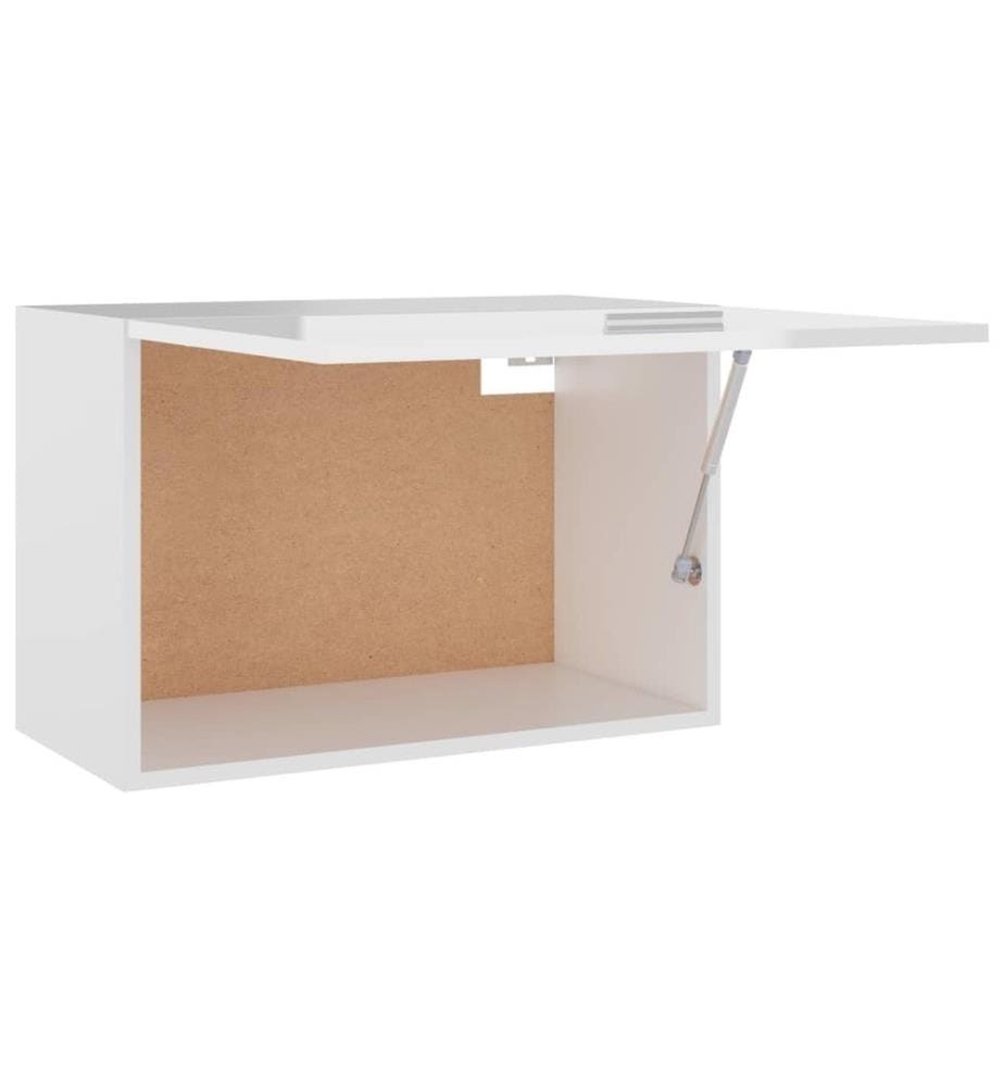 Hängeschrank Hochglanz-Weiss 60x31x40 cm Holzwerkstoff