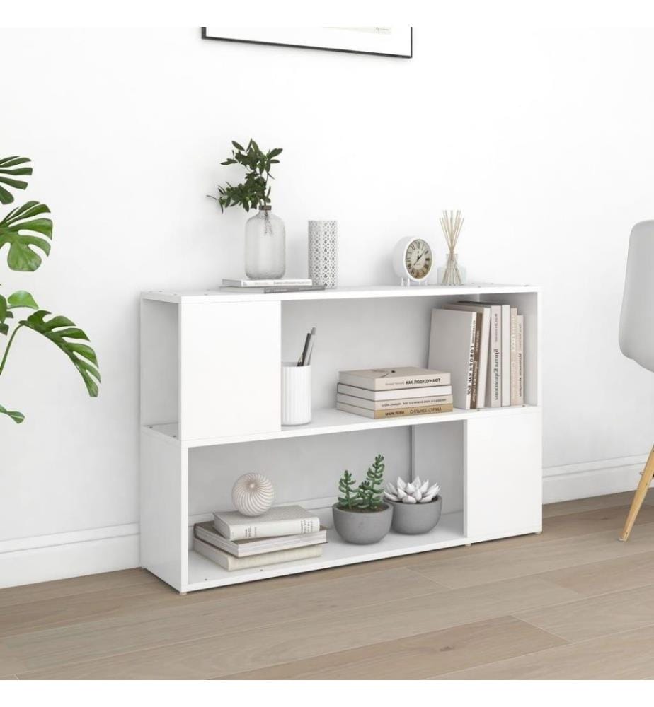 vBücherregal Weiss 100x24x63 cm Holzwerkstoff