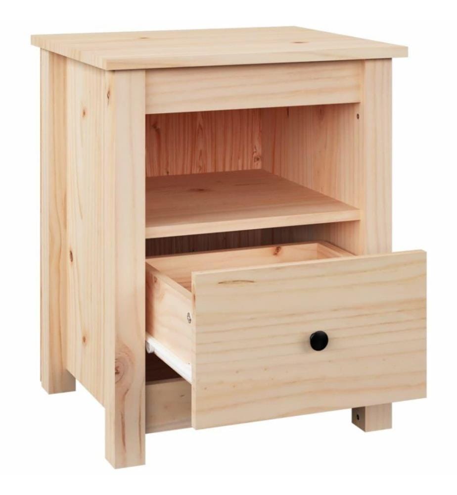Table de chevet 40x35x49 cm Bois de pin massif