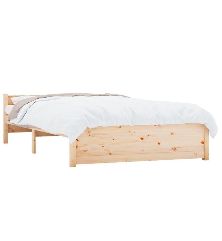 Cadre de lit Bois massif 120x200 cm
