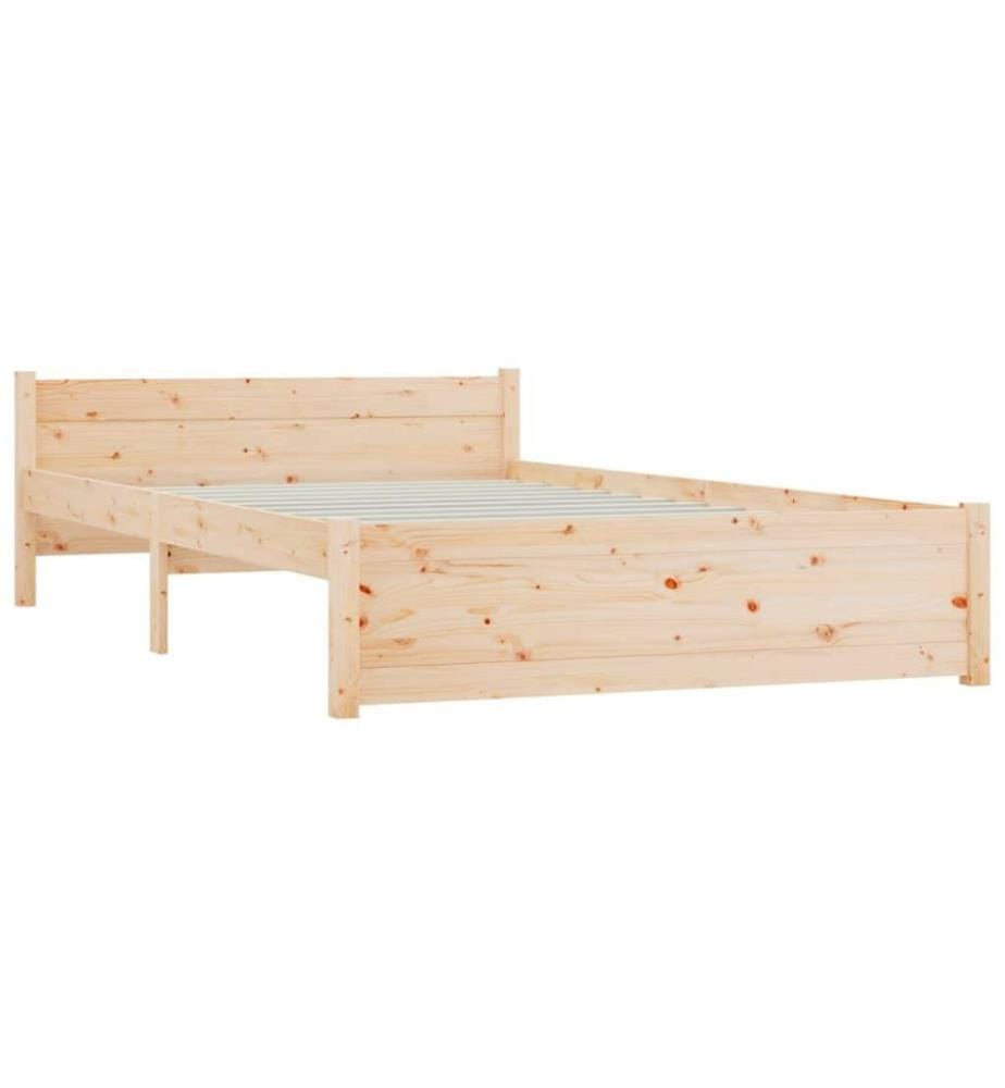 Cadre de lit Bois massif 120x200 cm