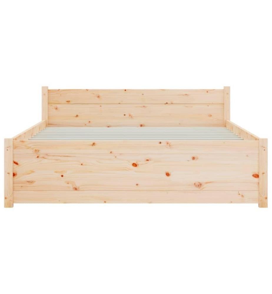 Cadre de lit Bois massif 120x200 cm