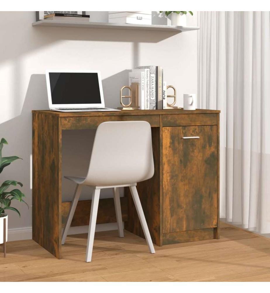 Schreibtisch Räuchereiche 100x50x76 cm Holzwerkstoff