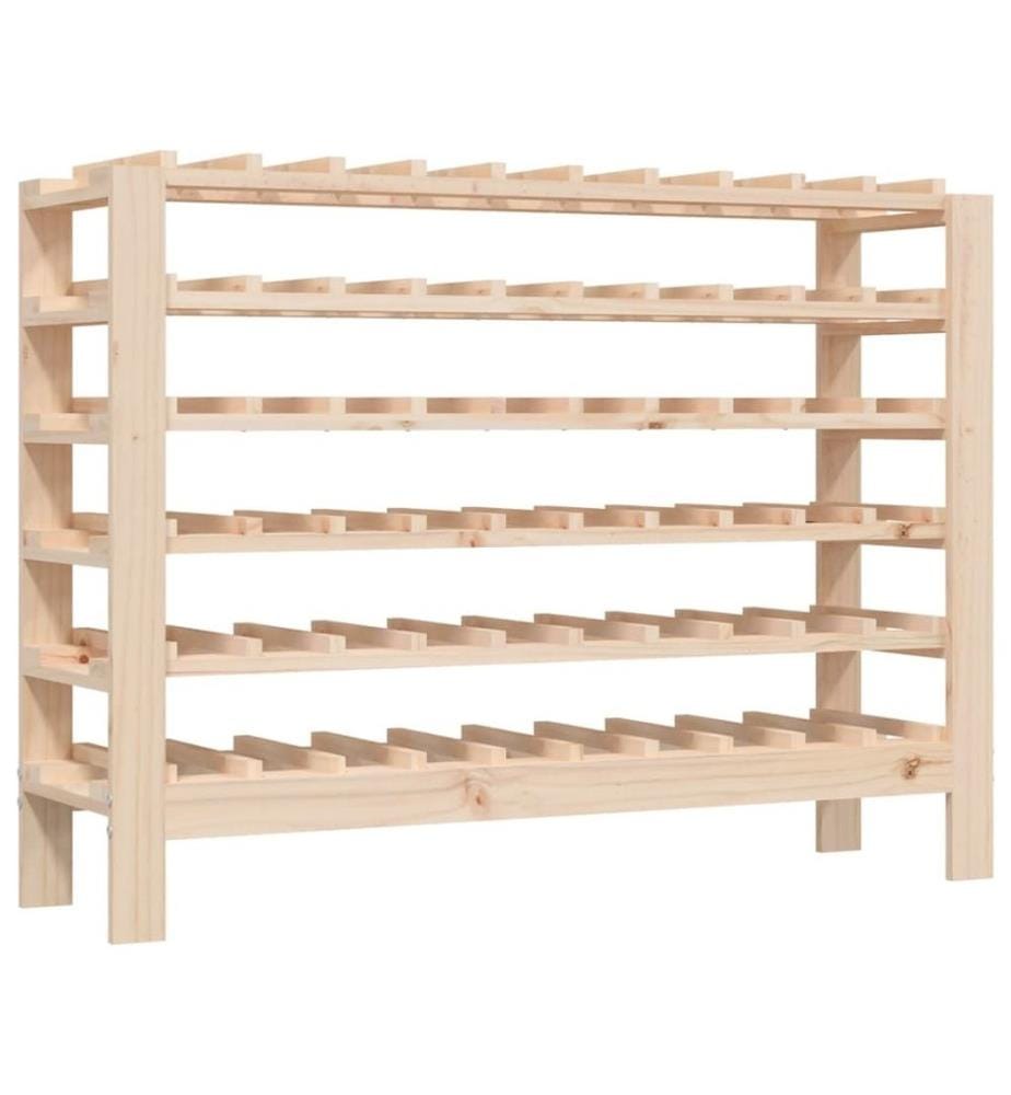 Weinregal 109,5x30x82 cm Massivholz Kiefer