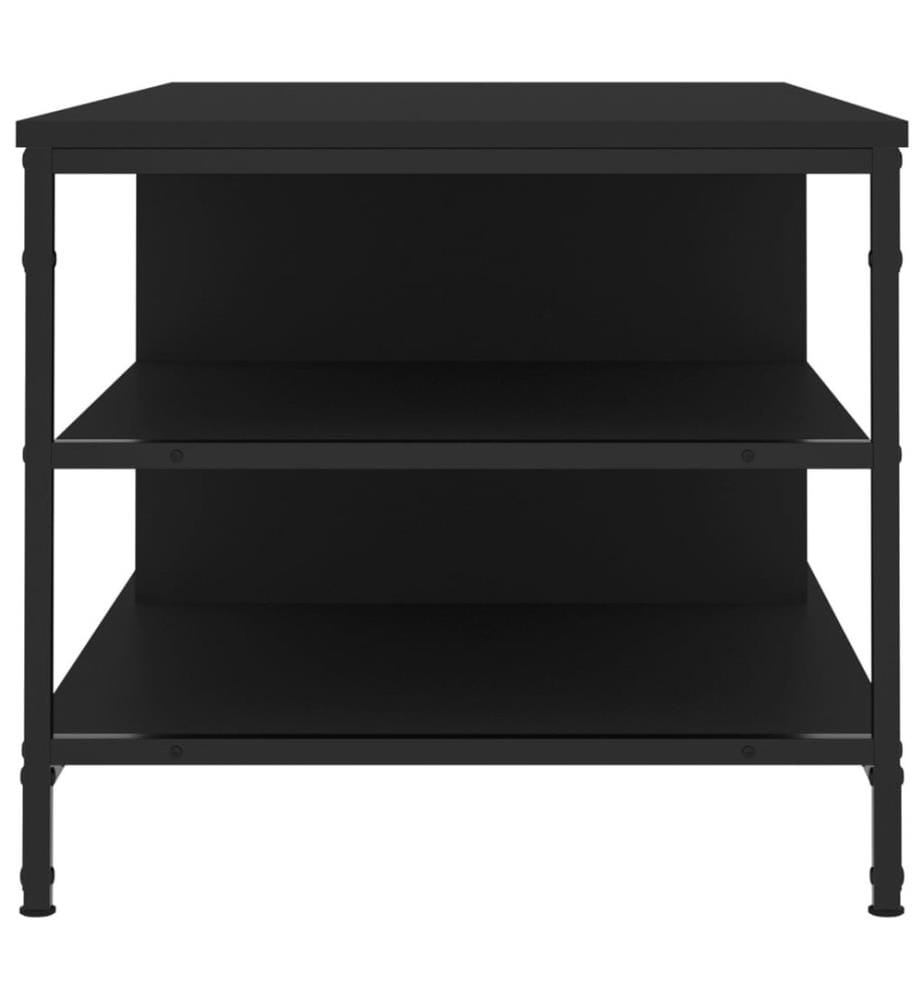 Table basse Noir 100x50x45 cm Bois d'ingénierie