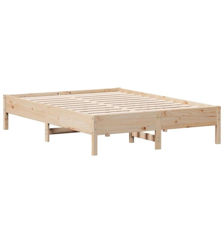 Cadre de lit 120x190 cm Bois de pin massif