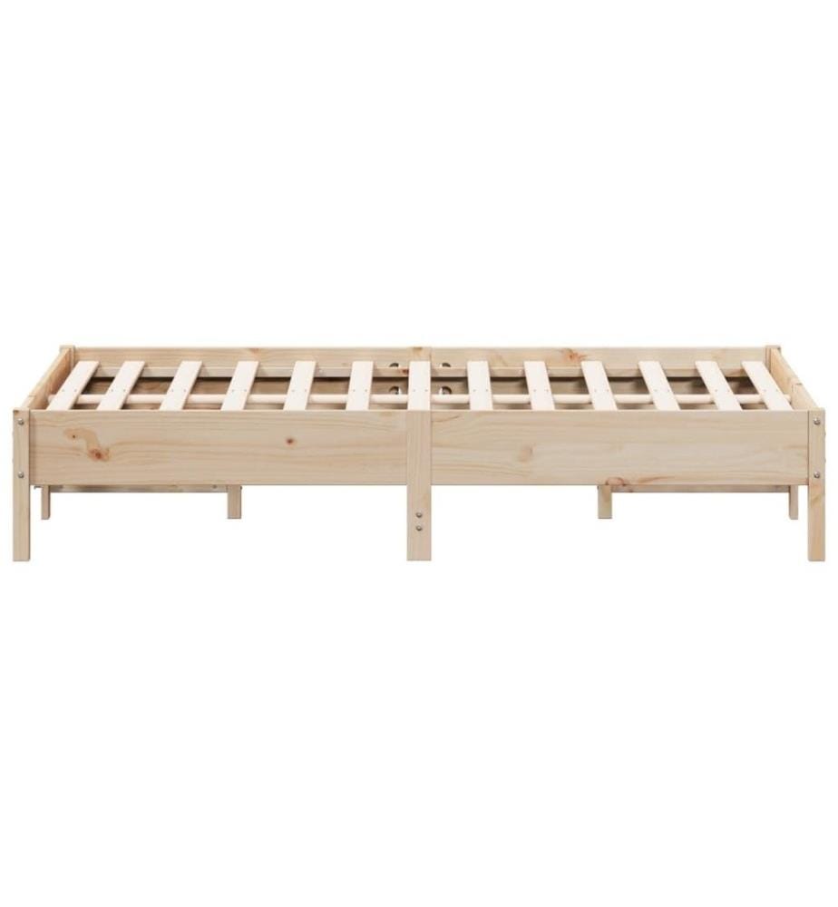 Cadre de lit 120x190 cm Bois de pin massif