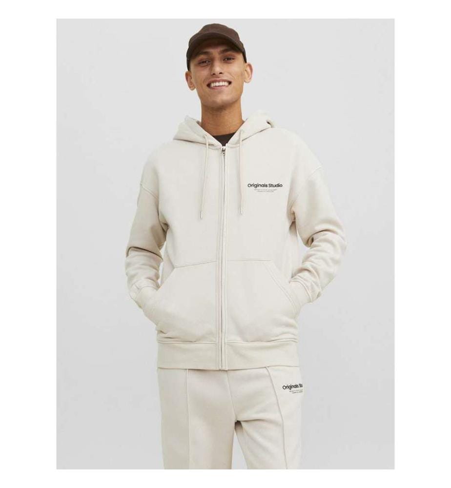 Sweat à capuche zippé - Blanc