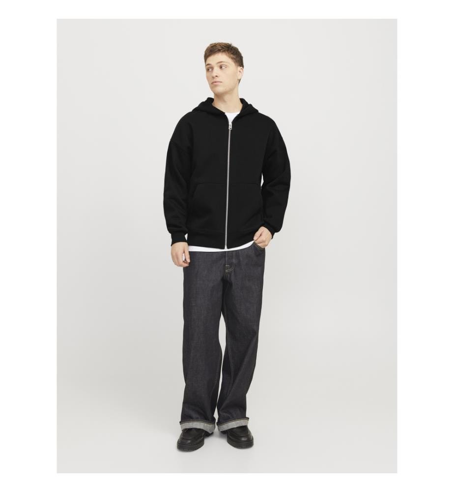 Sweat à capuche zippé - Noir