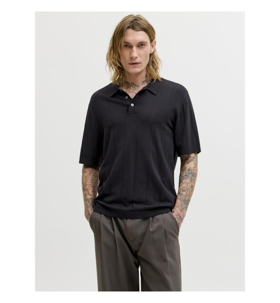 Polo en maille - Noir