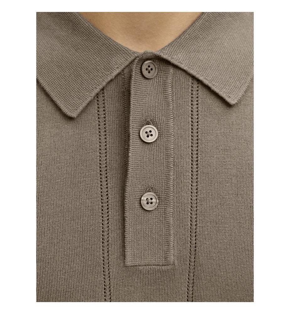 Polo-Shirt aus Strick - Morel