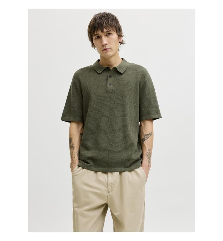 Polohemd - Dusty-Olive