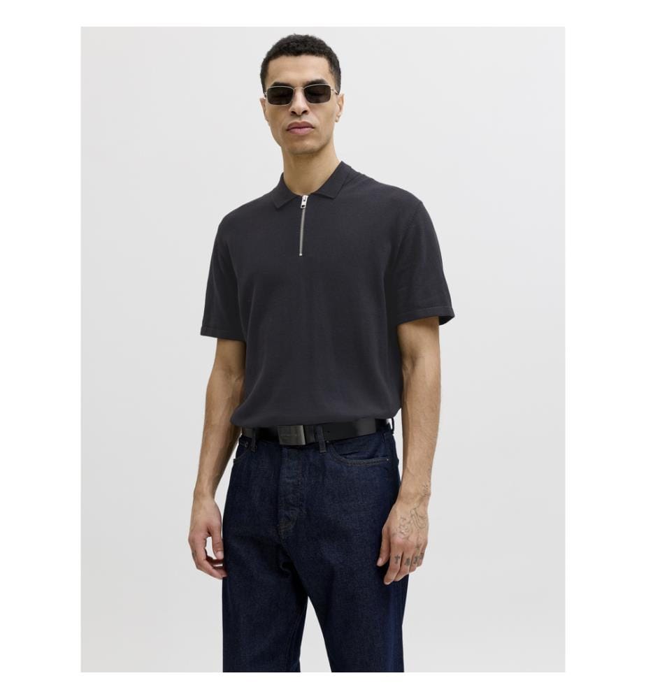 Polo-Shirt aus Mesh - Black