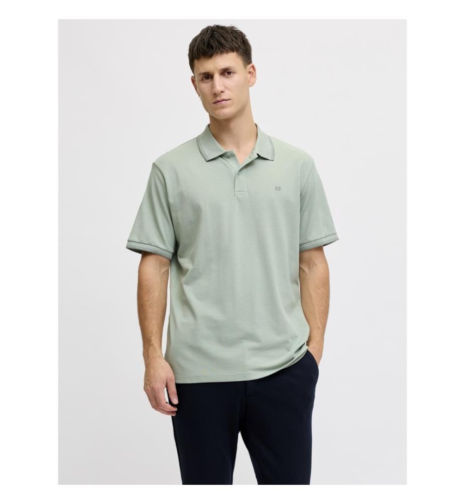 Polo-Shirt - Aqua Grau