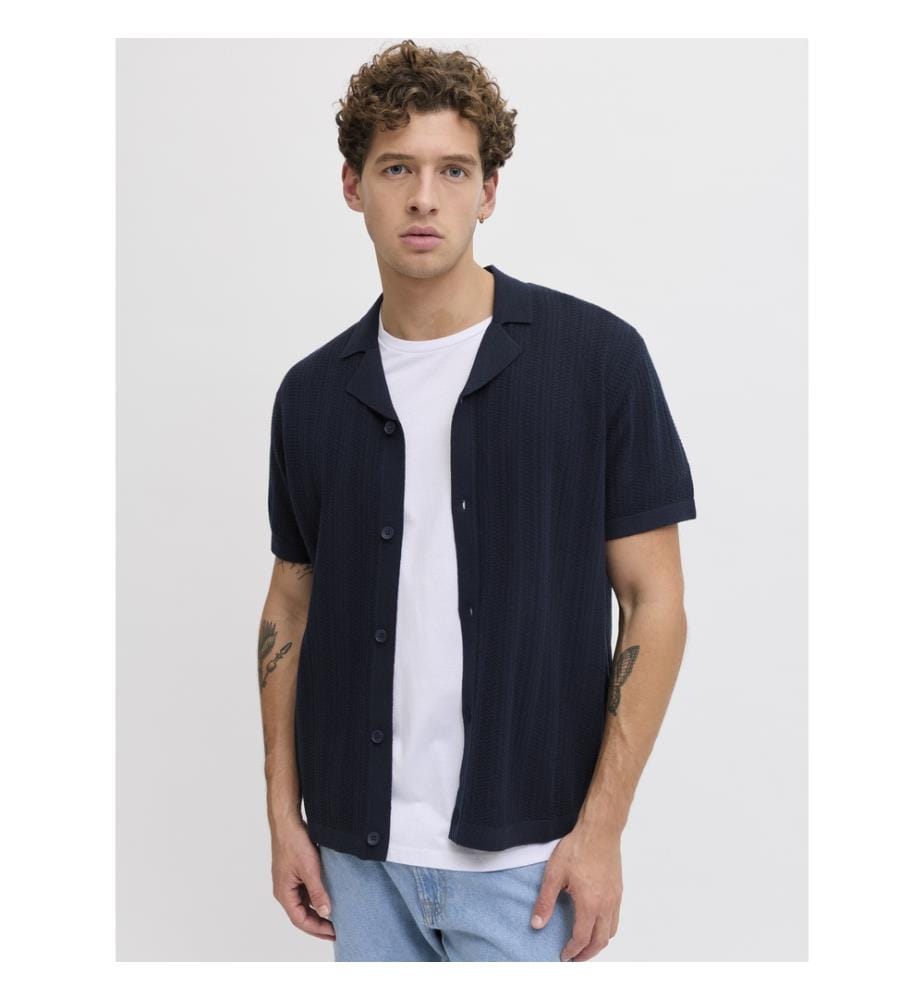 Chemise - Blazer bleu marine