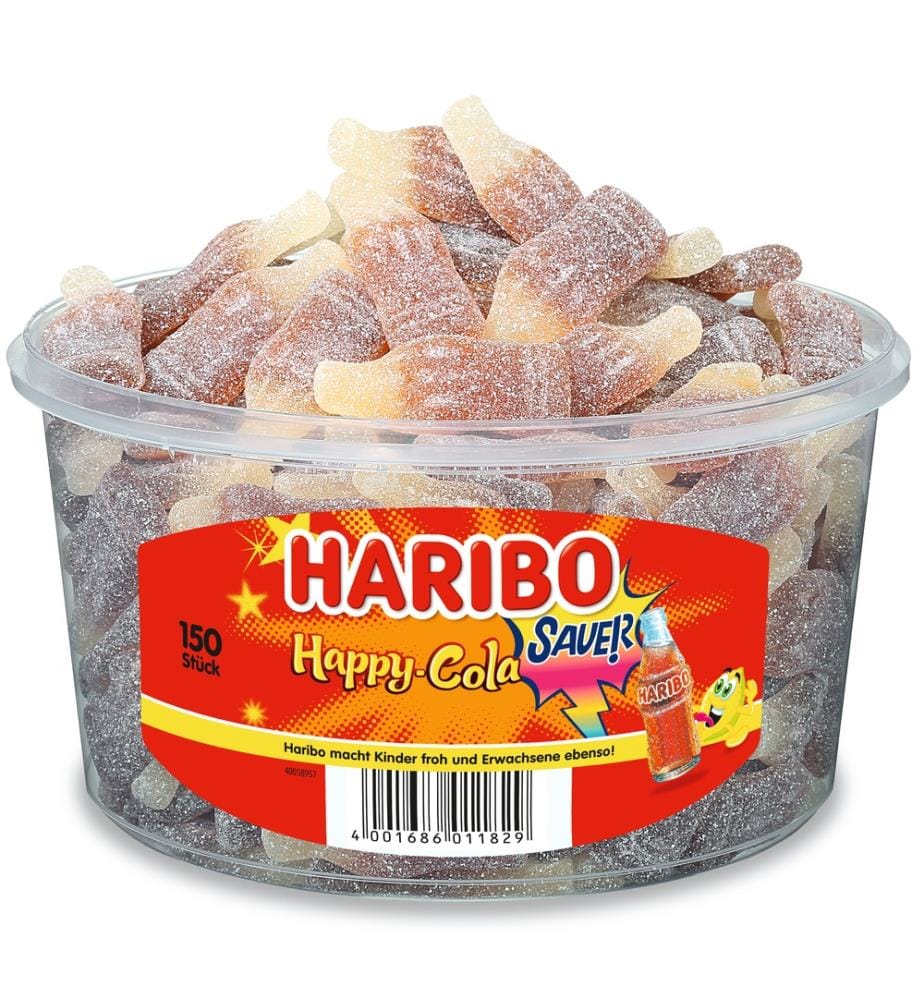 1x Happy Cola Acidulées 150 pièces - 1200 g Hari… | DeinDeal