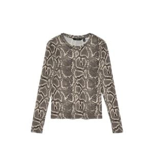 Top Long Sleeve - Brun et Beige