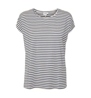 Gestreiftes T-Shirt - Blau