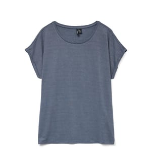 T-shirts - Chine Bleu Argent Lurex