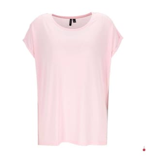 T-Shirt – Schwarz mit silbernem Lurex