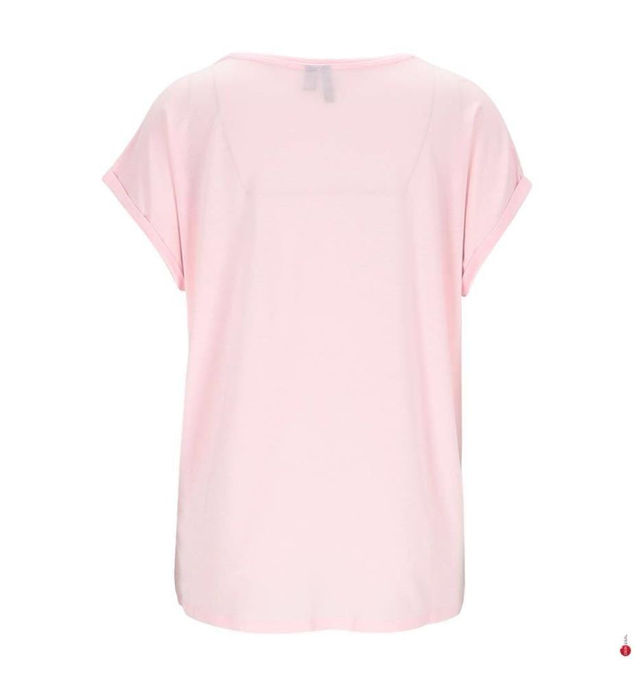 T-Shirt – Schwarz mit silbernem Lurex