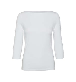 Langärmeliges Top - Weiss