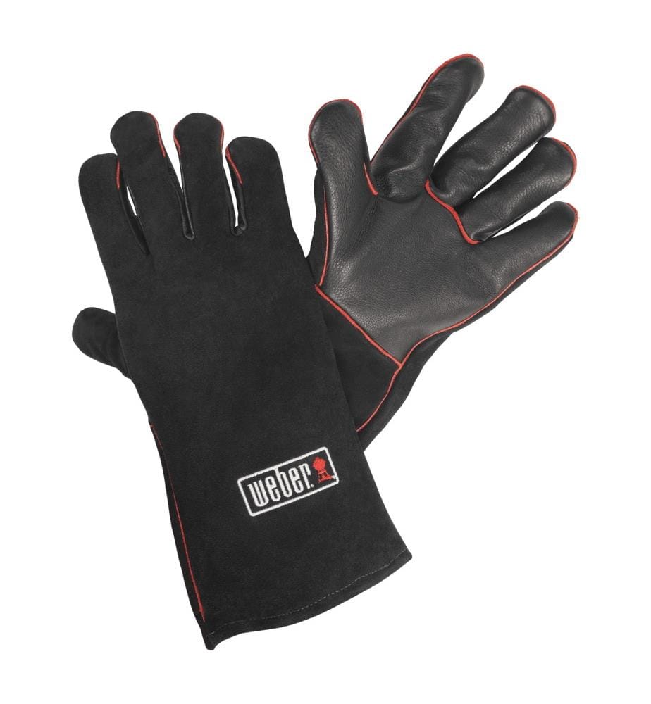 Gants en Cuir pour BBQ, Paire - Noir