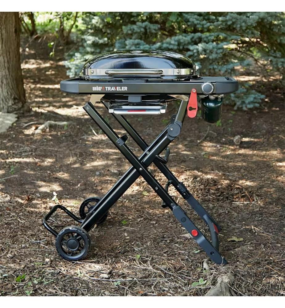 Traveler® Compact tragbarer Gasgrill - Schwarz