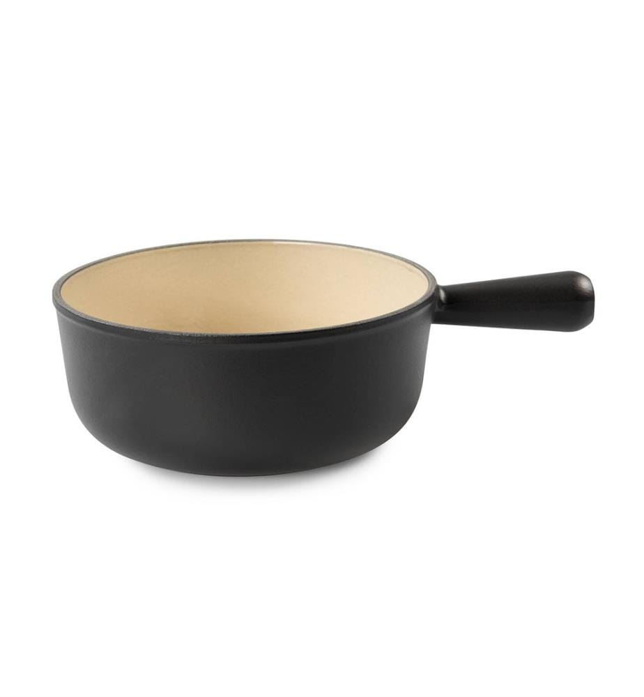 Caquelon 18 cm - Nero e Beige