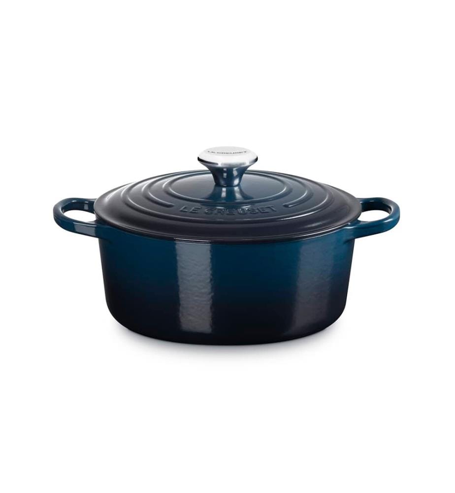 Casseruola rotonda in ghisa Signature, 4,2 L - Blu
