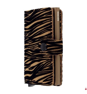 Miniwallet Kartenetui - Zebra Beige