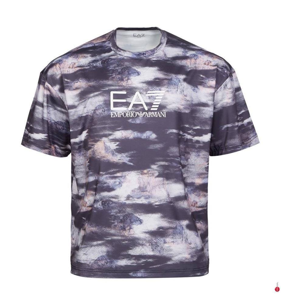 Dynamic Athlete T-Shirt aus Stoff - Mehrfarbig