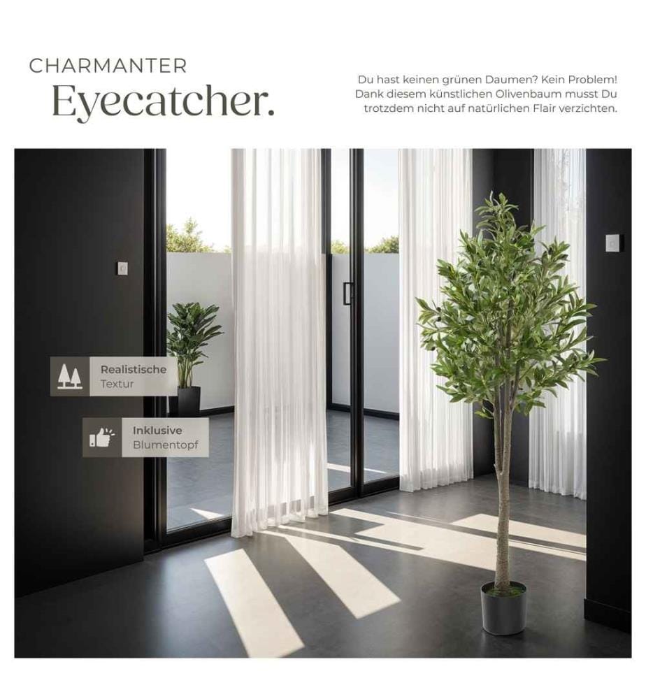 Künstlicher Olivenbaum 150 Cm Mit Topf | Olivenbau Produktbild-Vorschau 9