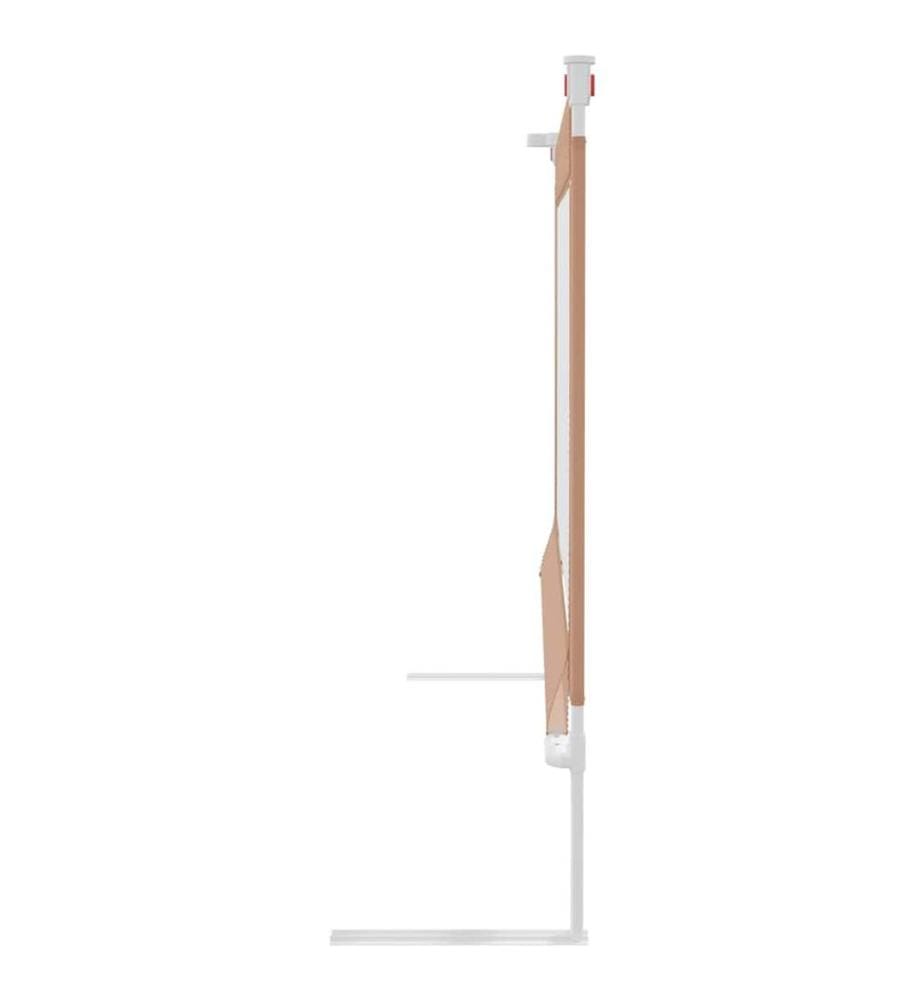 Kleinkind-Bettschutzgitter Taupe 100x25 cm Stoff