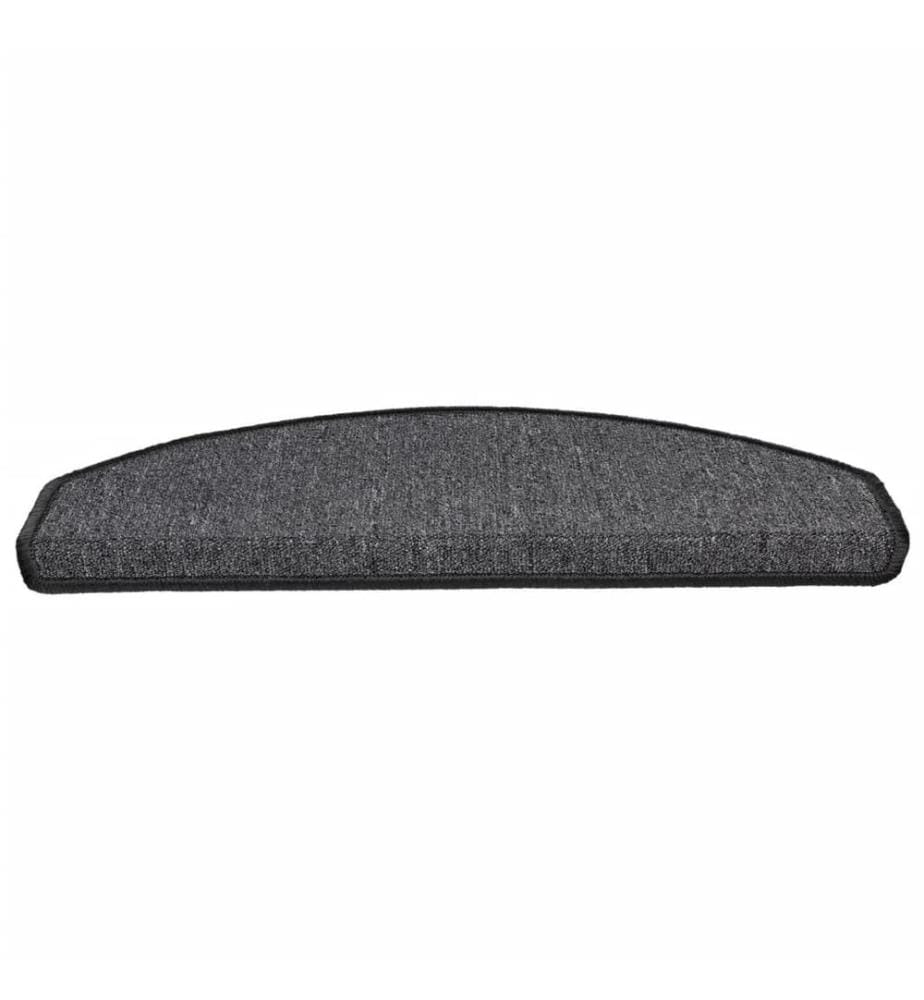 Stufenmatten 15 Stk. 65x24x4 cm Anthrazit Halbrund Gross