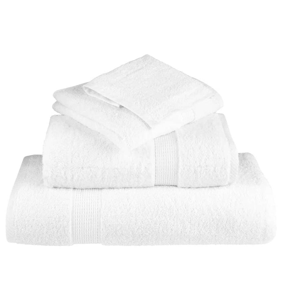 Serviettes de douche de qualité supérieure SOLUND 10 pcs blanc