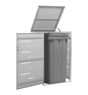 Mülltonnenbox für 1 Tonne 69x77,5x112,5 cm Edelstahl